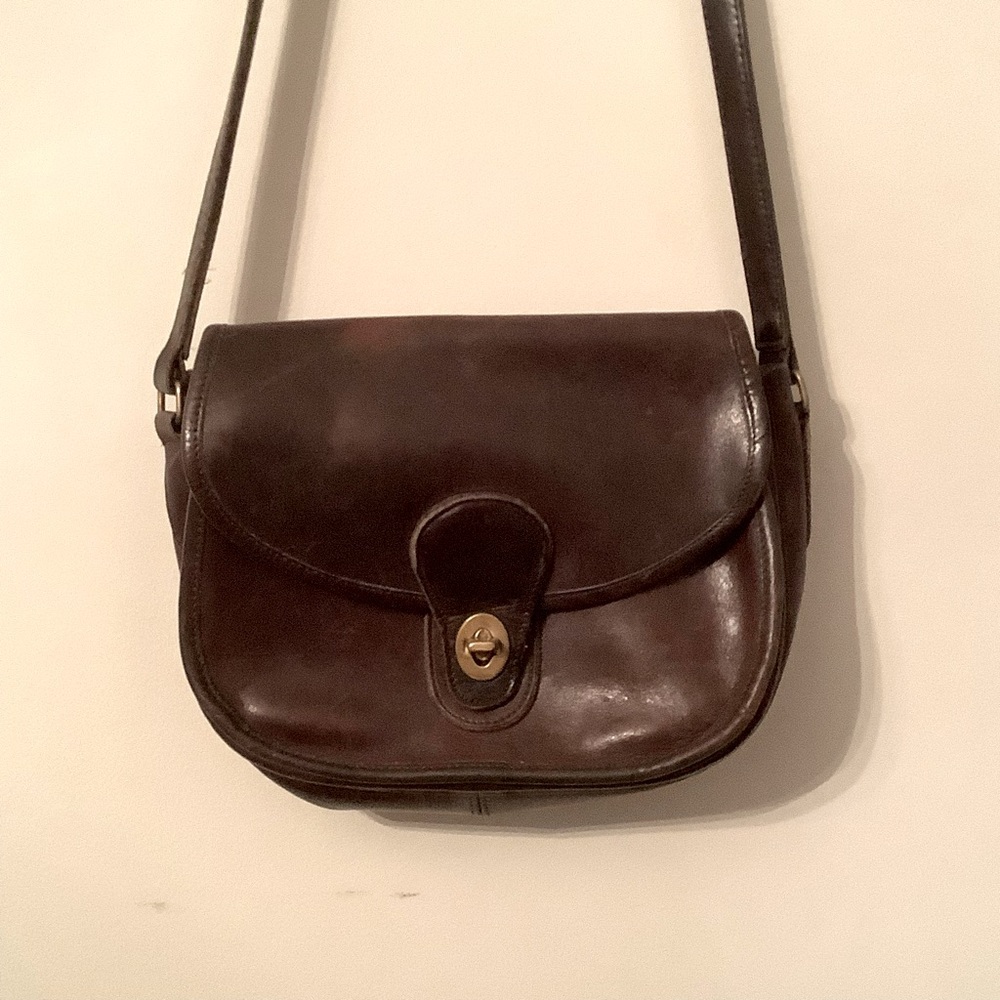 COACH Vintage Glove Tanned Leather Prairie Flap Saddlery Bag  Made In USA
